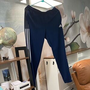 Adidas Kids Dark Blue Joggers Men’s Large zipper pockets great condition